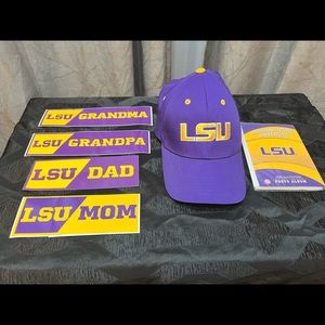LSU Louisiana State University College hat. Free extras bundle